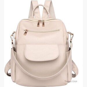 Waterproof Convertible Backpack Purse with 8 Pockets, Travel Daypack